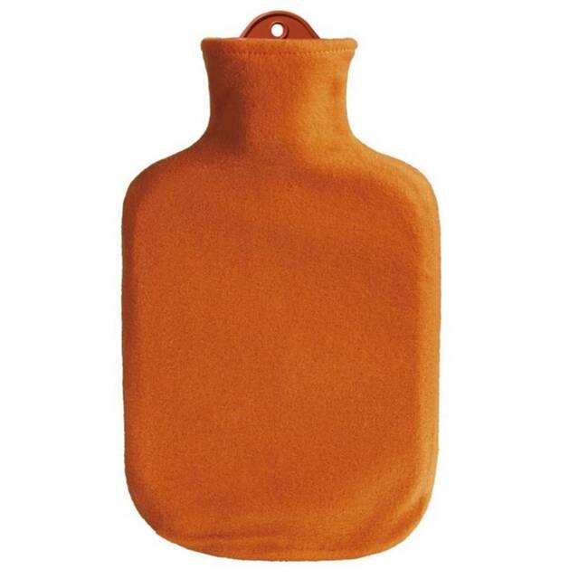Sanger Contour Covered Hot Water Bottle Orange 2L Multi One Colour One Size 1