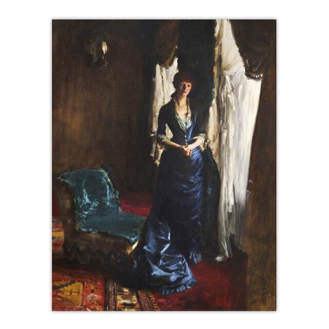 "Madame Paul Escudier Portrait Sargent Wall Art Poster Print 12X16"""