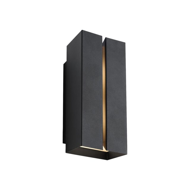 Nordlux Clarini Outdoor Wall light Black Metal Solar E27 Sensor Coastal/Marine Safe - Mains Powered, IP54