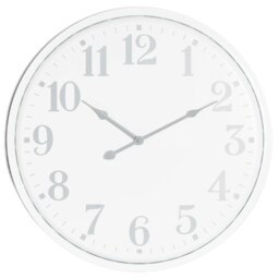 Hill Interiors Aubrey Wall Clock - White - 49cm x 4cm x 49cm