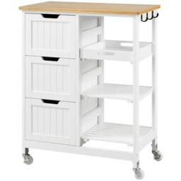 Yaheetech 84.5 cm H Kitchen Storage Serving Cart