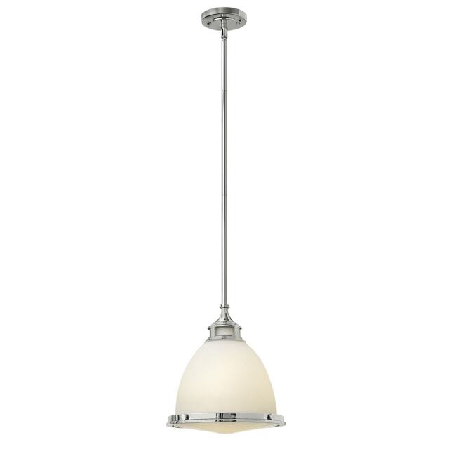 Amelia 1 Light Medium Dome Ceiling Pendant Chrome, E27