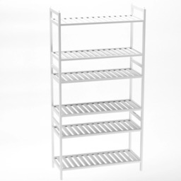 Wooden Bamboo Shoe Rack Stackable Storage Hallway Organiser Stand White Set of 3