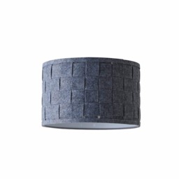 ValueLights Monza Large Grey Felt Weave Pendant Shade Grey