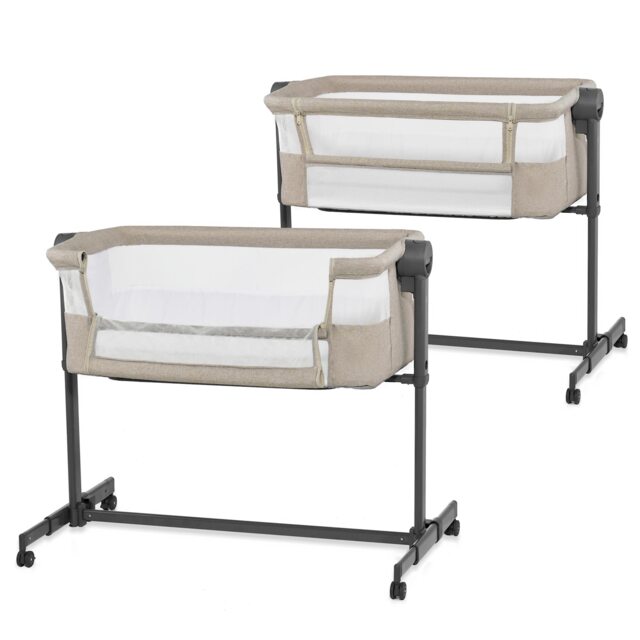 Kinderkraft NESTEE UP 2 Bedside Crib Cream Beige