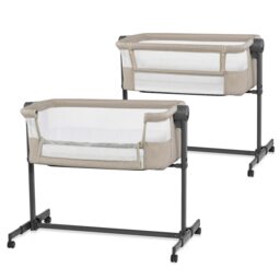 Kinderkraft NESTEE UP 2 Bedside Crib Cream Beige