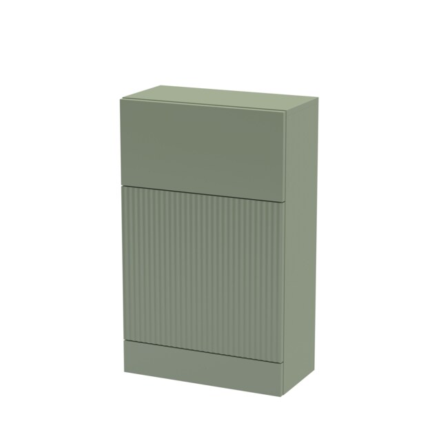 Balterley Contemporary Bathroom Toilet Fluted Floor Standing WC Unit Green Satin Green