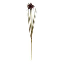 Hill Interiors Aster Spider Chrysanthemum Artificial Flower - Burgundy - One Size