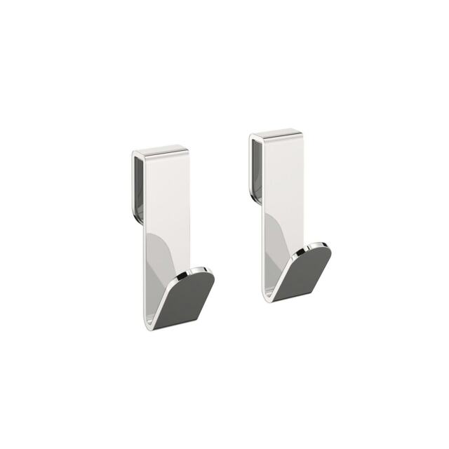 Cosmic Wall Mounted Towel Hook with Durable Metal for Bathroom Brushed Silver