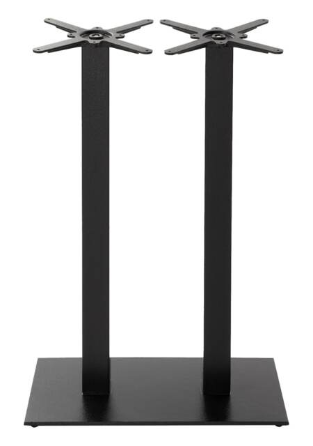 Black cast iron rectangular table base - Twin 1050 mm Black