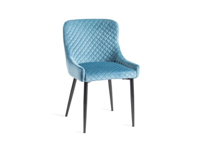 Bentley Designs - Cezanne - Dining Chair in Blue Velvet (Pair)