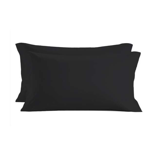 200TC HOUSEWIFE Pillowcases Black