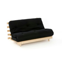 4ft Small Double Futon Mattress And Base Set in Black
