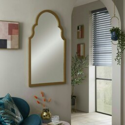 Casablanca Arched Shape Wall Mirror Gold H 104cm X L 60cm x W 4cm 1
