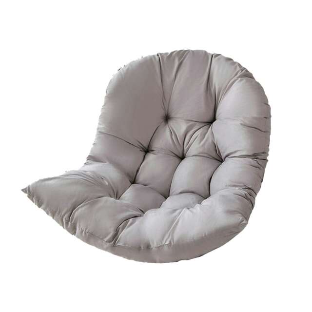 Living and Home Thick Hanging Egg Swing Chair Cushion - Light Grey