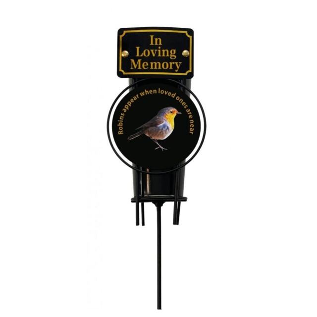 David Fischhoff Memorial Grave Robin Spike Flower Vase In Loving Memory