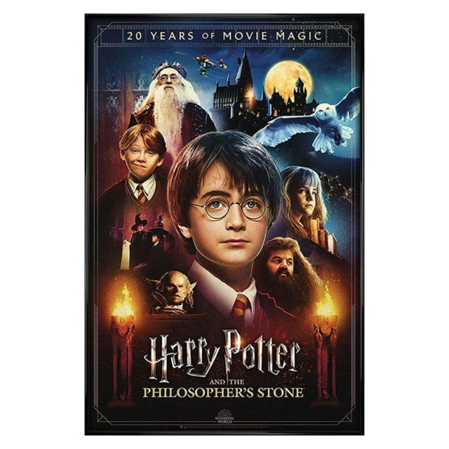 Gloss Black Framed Harry Potter (20 Years Of Movie Magic) Maxi Poster Multi