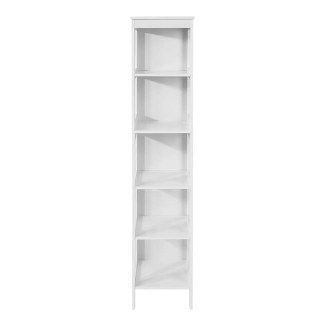 SoBuy BZR14-W,5-Tier Bathroom Shelf Cabinet White White 1