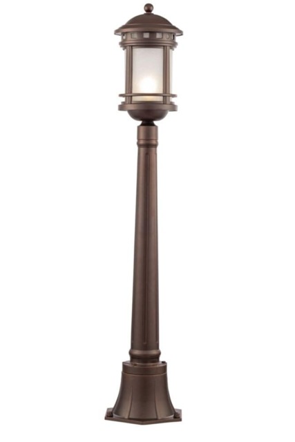 Outdoor Salamanca Brown Bollard Landscape Light IP44