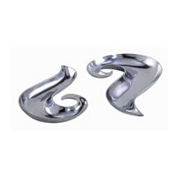 Homescapes Set of Two Beautiful Swirls Decorative Aluminium Bowl / Dish
