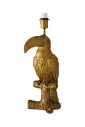 ValueLights Tuki Toucan Bird Brushed Bronze Table Lamp Base Only