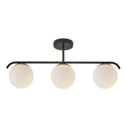 Nordlux Grant Indoor Ceiling Light Black Glass E14 Hand Blown Glass - Mains Powered, IP20