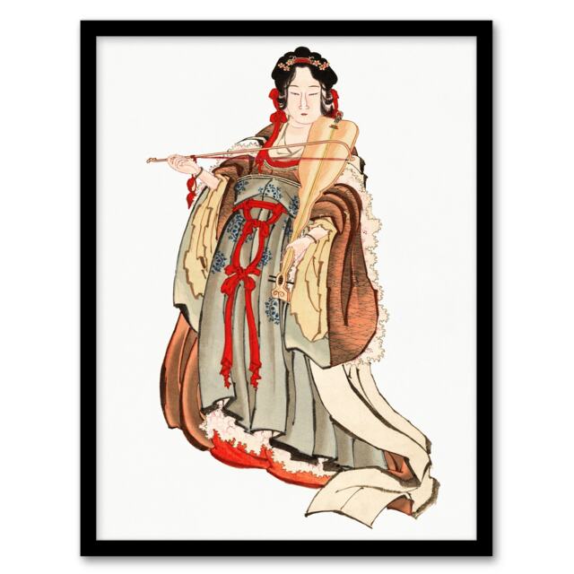 Katsushika Hokusai Framed Wall Art Print Benten Goddess Of Love Home Décor