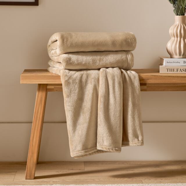 Furn Harrow Fleece Throw Cream Natural 1