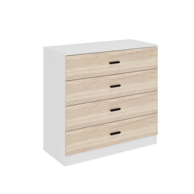 White - Chest of 4 Drawers White 1