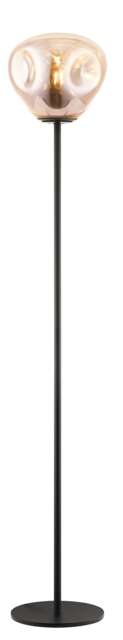 Nina 1 Light Floor Lamp Gold Black
