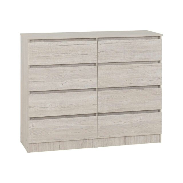 Malvern 8 Drawer Chest Cream Urban Snow