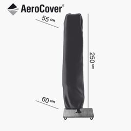 Platinum AeroCover Waterproof and Breathable Ripstop Polyester Cover for Free-Arm Parasol W55 x D60 x H250 cm