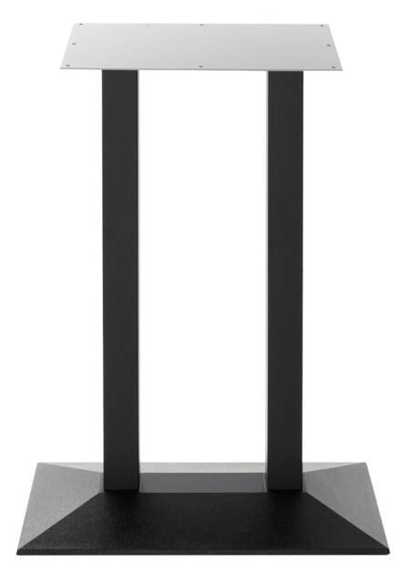 Black cast iron pyramid table base - Twin 1050 mm Black