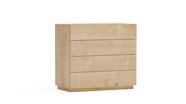 Decorotika Lines Chest of Drawers 4-tier - W 90 cm x H 81 cm x D 45 cm