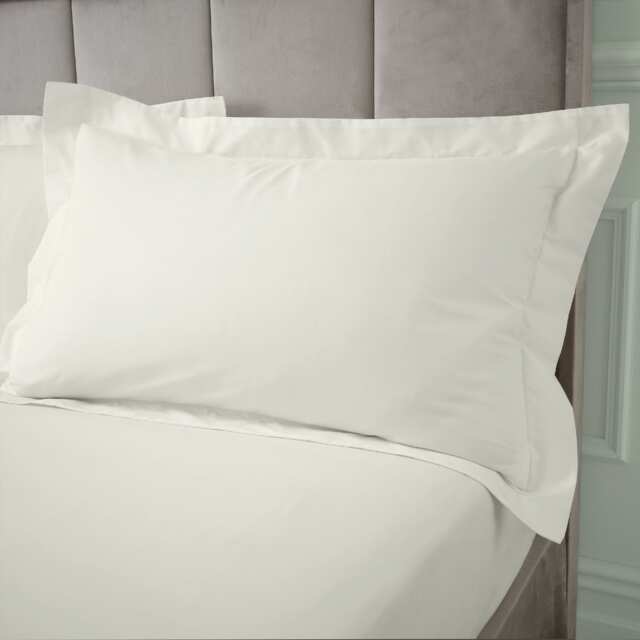 Bianca 180 Thread Count Egyptian Cotton Oxford Pillow case Cream One Size