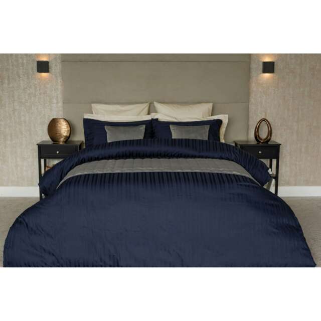 Belledorm Hotel Tribeca Duvet Cover Set - Navy - King Blue King