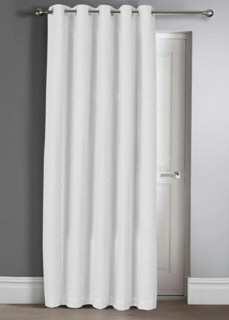 Velosso Belfort Door Curtain - 117cm x 213cm White