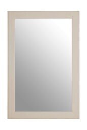 Orsina Large Wall Mirror, Grain Pattern White Frame Mirror for Home, Office, Closet
