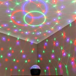ValueLights Skylar Light ball Dimmable Clear Silver Illuminated Decoration and Integrated LED 5W Multicolour Bulb