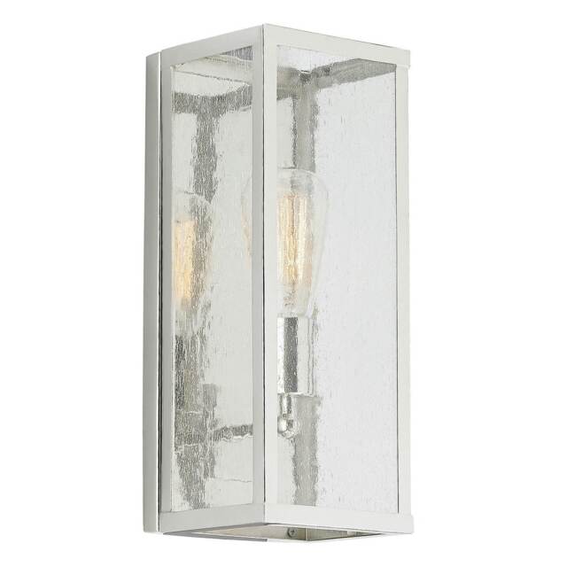 Harrow 1 Light Indoor Candle Wall Light Polished Nickel, E27
