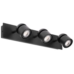 Coco Triple Spotlight Wall Lamp Black 3x GU10