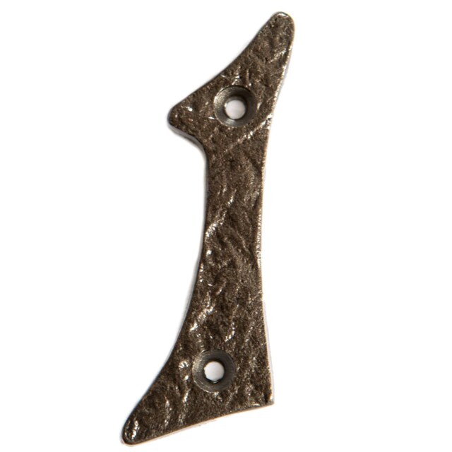 Hammer & Tongs Rustic Iron Numeral - Number 1 - H80mm - Raw