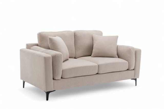 Fabric Beige 2 Seater Sofa MARGHERA
