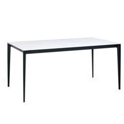 Premium Marbella 120cm Rectangular Stone Top Dining Table - White Marble