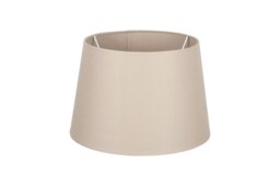 30cm Taupe Tapered Poly Cotton Lampshade for Table Lamps