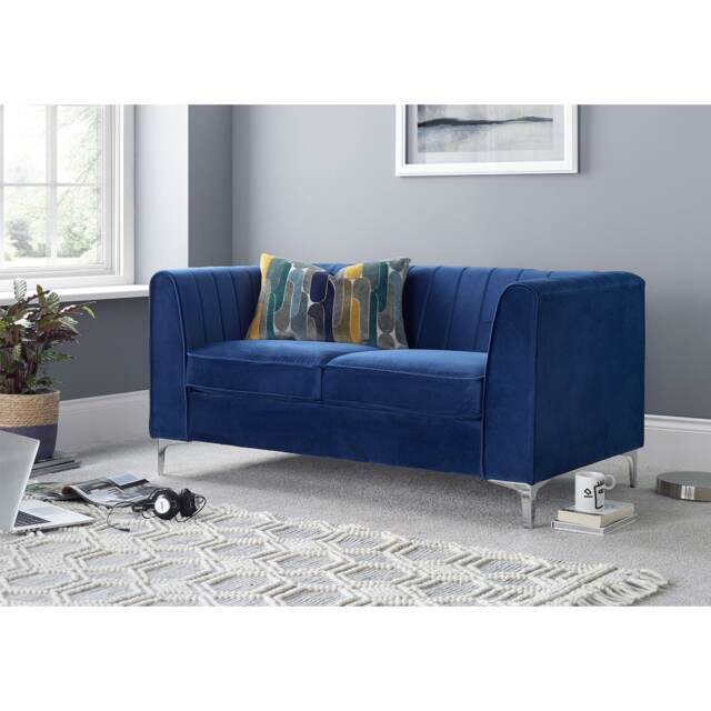 One Size Two Seater Sofa Bed in Navy
