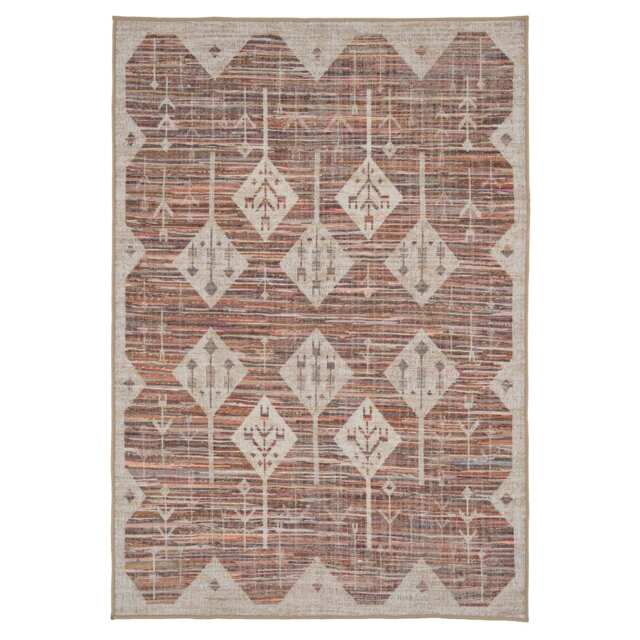 KUKOON Machine Washable Natural Jute Blend Distressed Beige Area Rug 280cm x 380cm