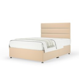 Signature Platinum 2000 Pocket Sprung Natural Plush Velvet Divan Set And Milan Headboard Double