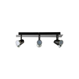 ValueLights Consul Black Chrome 6 Way Adjustable Ceiling Spotlight Black