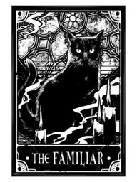 Black Gloss Framed Deadly Tarot The Familiar Maxi Poster Multi
